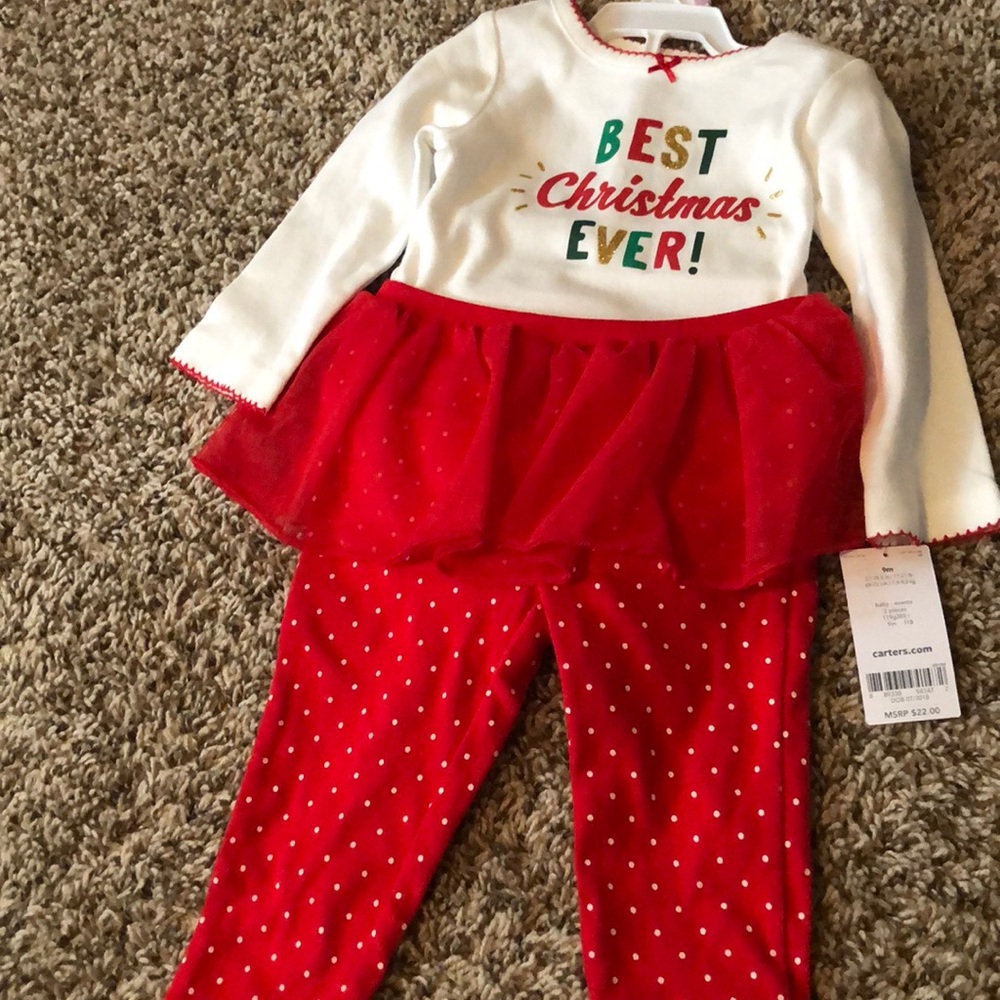 9 mo Carter’s Christmas Outfit NWT